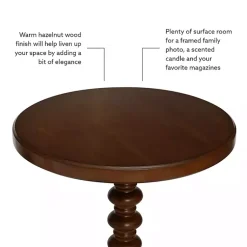 Kirklands Home Wood Spindle Side Table Brown Sale