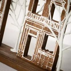 Christmas Decorations>Kirklands Home Brown Wood Tabletop Christmas Village