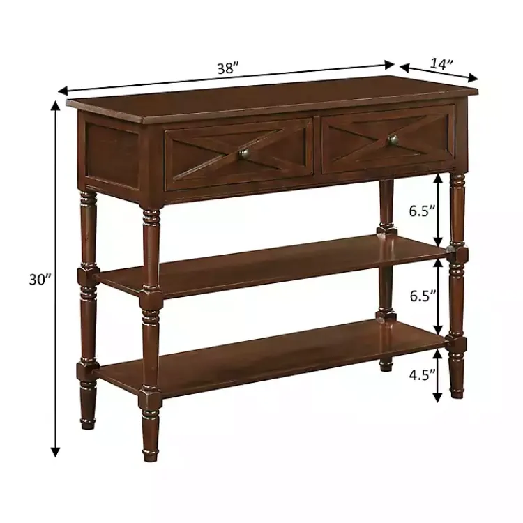 Kirklands Home Wood Traditional Console Table Brown Online