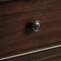 Kirklands Home Wood Turned Legs 2-Drawer Chest Brown Hot