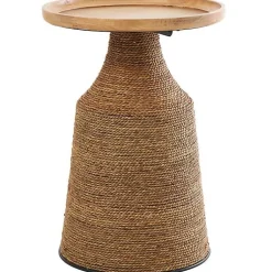 Kirklands Home Wood Wrapped Accent Table Brown Best
