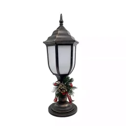 Christmas Decorations>Kirklands Home Brushed Bronze Fireglow Lamp Post Brown