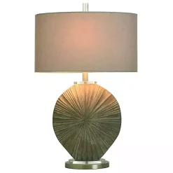 Kirklands Home Brushed Brown Shell Table Lamp Gray Clearance