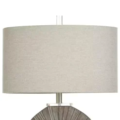 Kirklands Home Brushed Brown Shell Table Lamp Gray Clearance