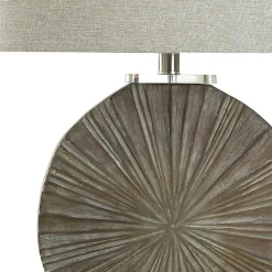 Kirklands Home Brushed Brown Shell Table Lamp Gray Clearance