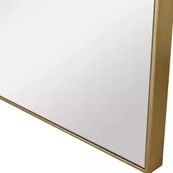 Kirklands Home Brushed Metal Square Framed Mirror Gold Best