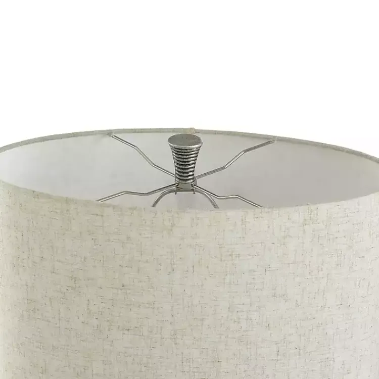Kirklands Home Brushed Gold Ribbed Table Lamp Ivory Discount