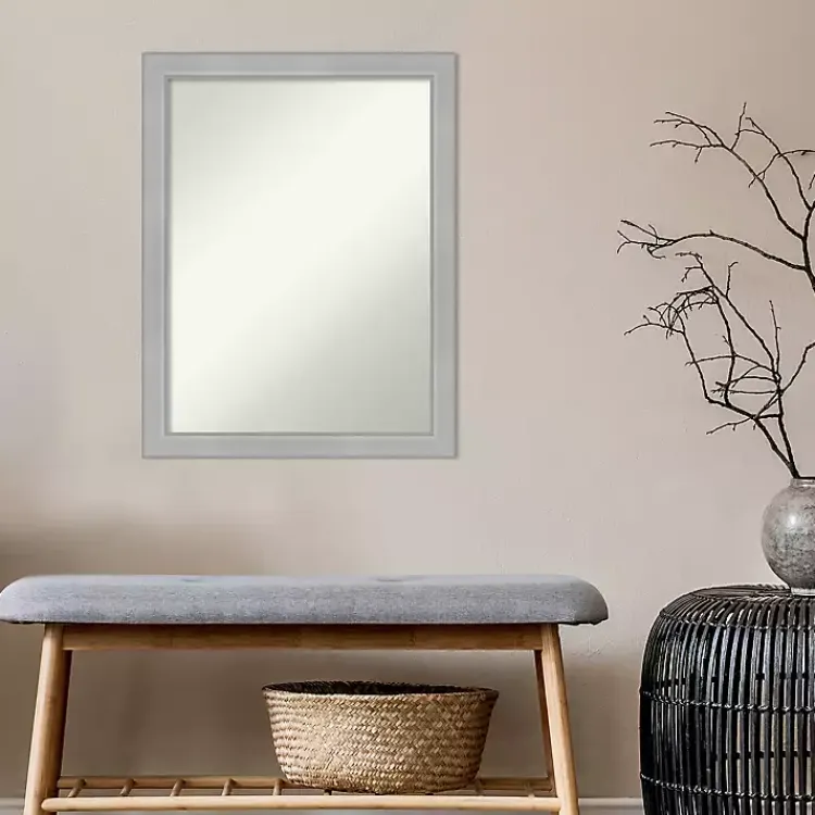 Kirklands Home Brushed Nickel Modern Decorative Wall Mirror Sale