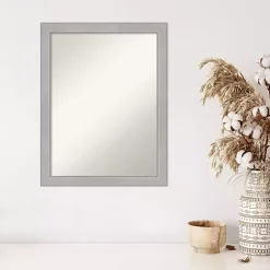 Kirklands Home Brushed Nickel Modern Decorative Wall Mirror Sale