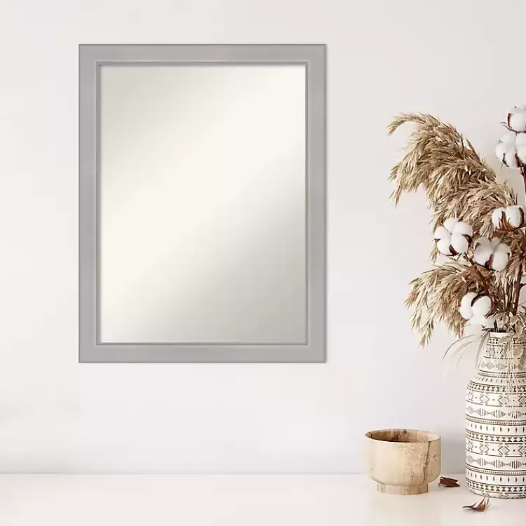Kirklands Home Brushed Nickel Modern Decorative Wall Mirror Sale