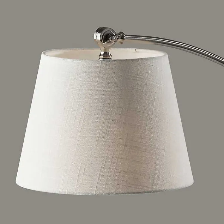 Kirklands Home Brushed Adjustable Arm Floor Lamp Silver