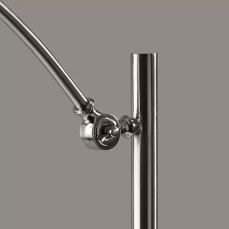 Kirklands Home Brushed Adjustable Arm Floor Lamp Silver