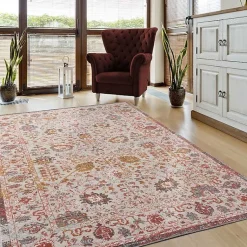 Kirklands Home Budding Bohemian Indoor/Outdoor Area Rug, 5x8