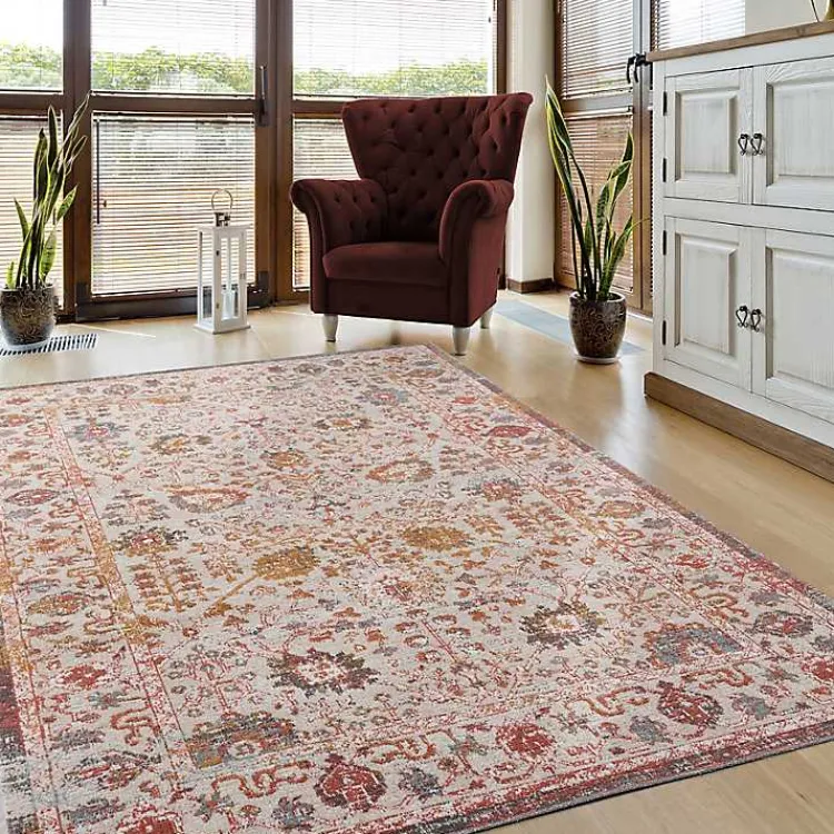 Kirklands Home Budding Bohemian Indoor/Outdoor Area Rug, 5x8