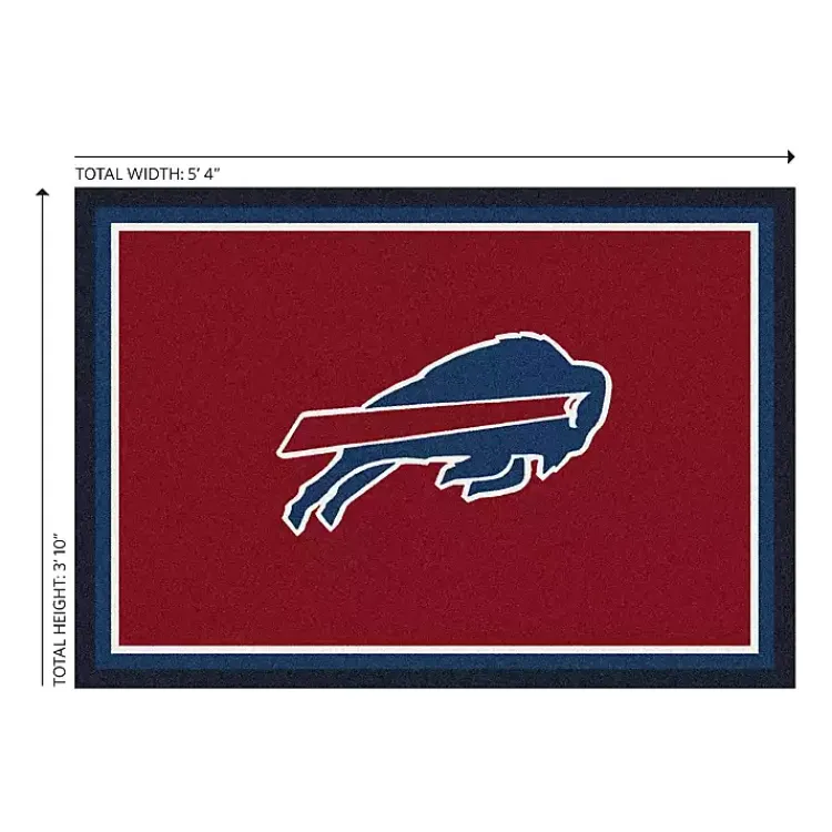 Kirklands Home Buffalo Bills Area Rug, 4x6 Red Sale