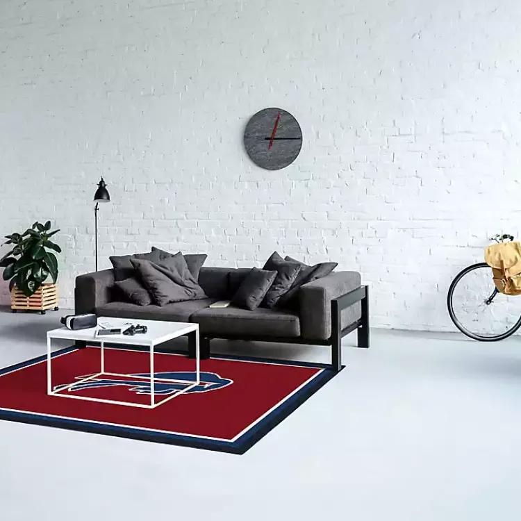 Kirklands Home Buffalo Bills Area Rug, 4x6 Red Sale
