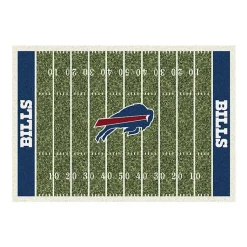 Kirklands Home Buffalo Bills Home Field Area Rug, 6x8 Green Clearance