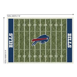 Kirklands Home Buffalo Bills Home Field Area Rug, 6x8 Green Clearance