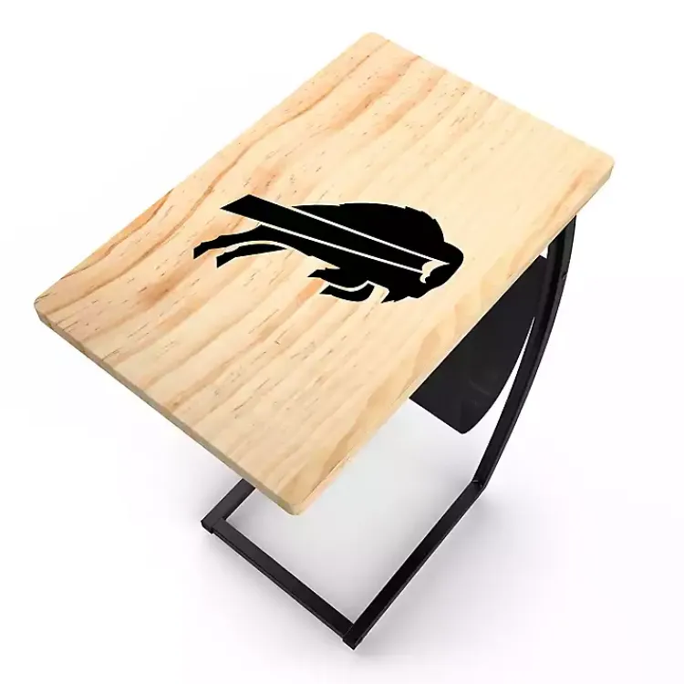 Kirklands Home Buffalo Bills Wood C-Table Tan Sale