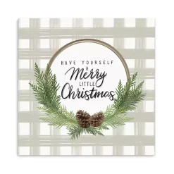 Christmas Art & Wall Decor>Kirklands Home Buffalo Check Christmas Canvas Print, 30x30 in.