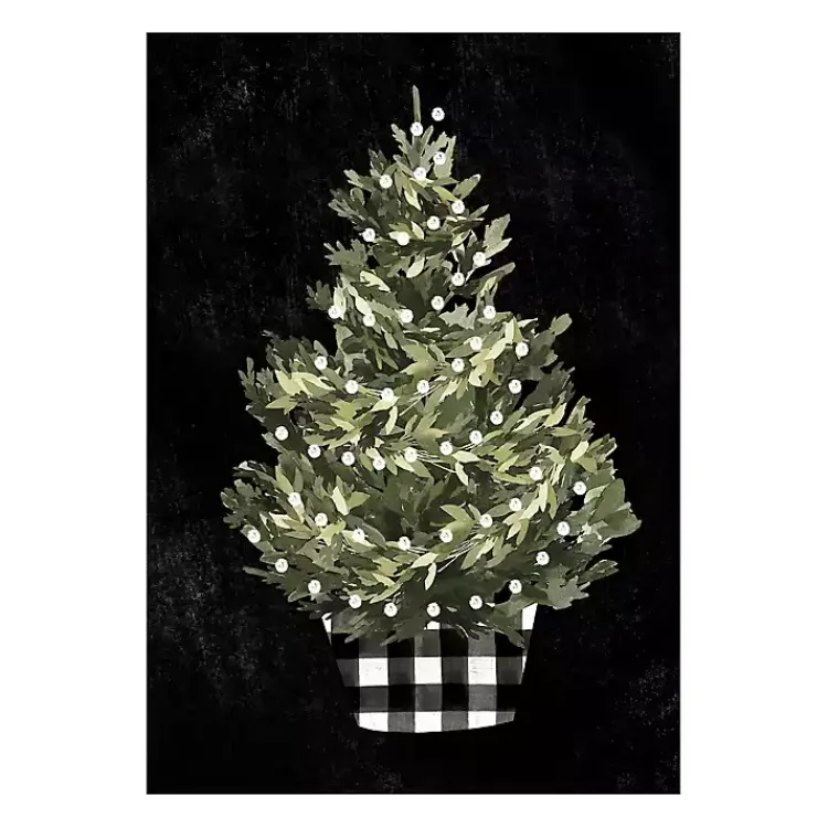 Christmas Art & Wall Decor>Kirklands Home Buffalo Check Christmas Tree Canvas Art Print
