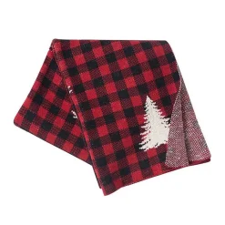 Blankets & Throws>Kirklands Home Buffalo Check Christmas Tree Throw