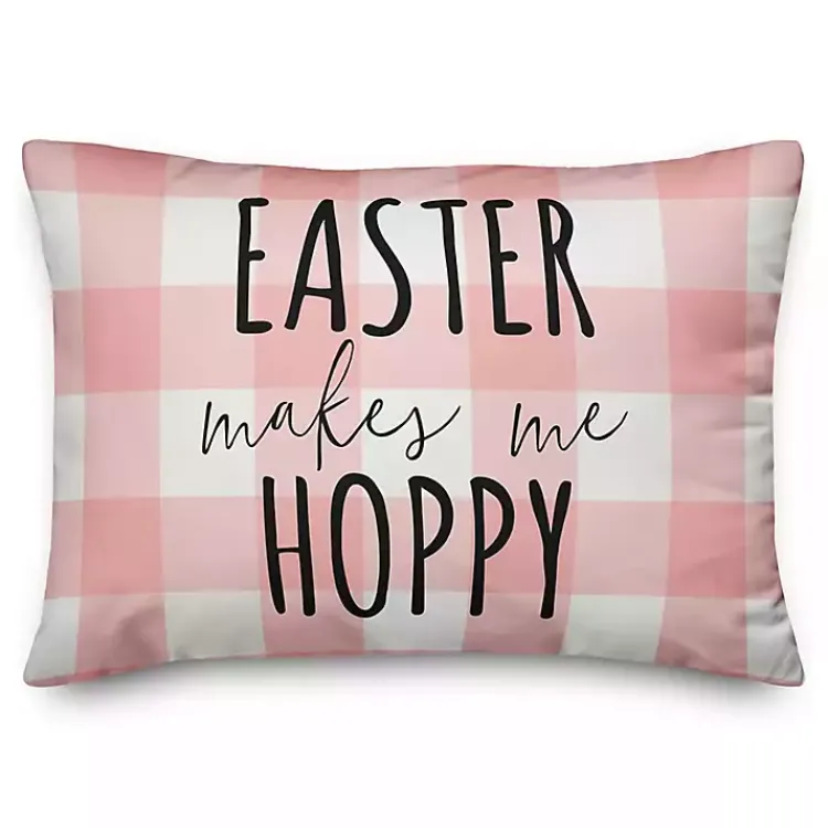 Easter Decorations>Kirklands Home Buffalo Check Easter Pillow