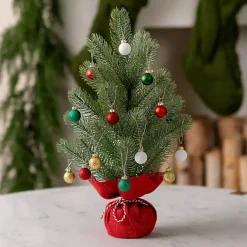 Christmas Arrangements & Garland>Kirklands Home Build Your Own Mini Christmas Tree Set