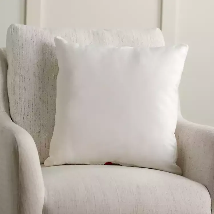 Pillows>Kirklands Home Bulldog with Santa Hat Christmas Pillow