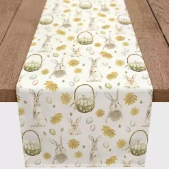 Easter Decorations>Kirklands Home Bunnies and Baskets Easter Table Runner, 72 in.
