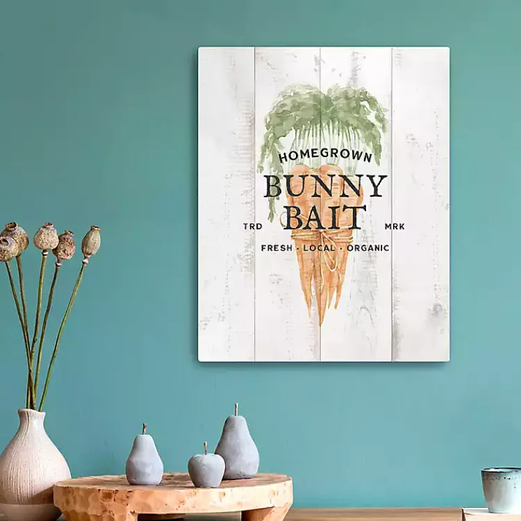 Easter Decorations>Kirklands Home Bunny Bait Carrot Canvas Art Print