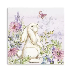Easter Decorations>Kirklands Home Bunny Butterfly Trail I Canvas Art Print
