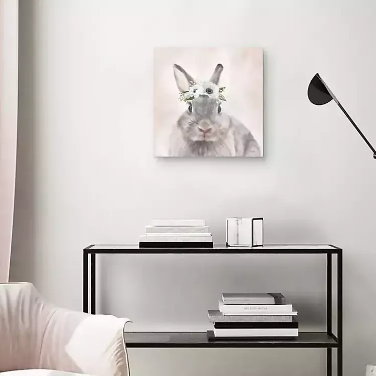 Easter Decorations>Kirklands Home Bunny Flower Crown Easter Canvas Wall Art