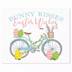 Easter Decorations>Kirklands Home Bunny Kisses Easter Wishes Table Canvas Art Print White