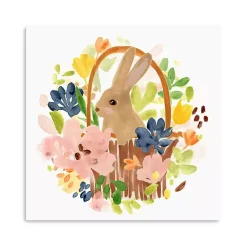 Easter Decorations>Kirklands Home Bunny Meadow Scene Canvas Art Print