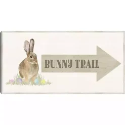 Easter Decorations>Kirklands Home Bunny Trail Arrow Easter Canvas Wall Art