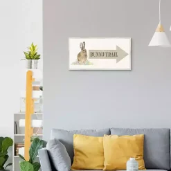 Easter Decorations>Kirklands Home Bunny Trail Arrow Easter Canvas Wall Art