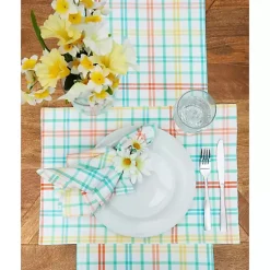 Easter Decorations>Kirklands Home Bunny Trail Plaid Napkins, Set of 6