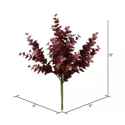 Stems & Bouquets>Kirklands Home Burgundy Jade Leaf Sprays, Set of 4