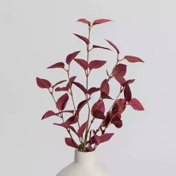 Stems & Bouquets>Kirklands Home Burgundy Leaves Stems, Set of 2 Red