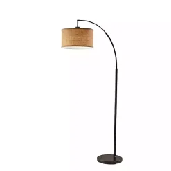 Kirklands Home Burlap Arc Floor Lamp Tan Hot