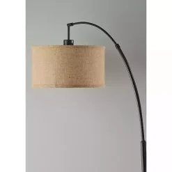Kirklands Home Burlap Arc Floor Lamp Tan Hot