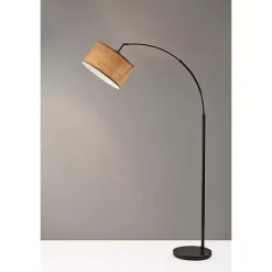 Kirklands Home Burlap Arc Floor Lamp Tan Hot