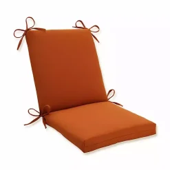 Kirklands Home Burnt Outdoor Chair Cushion Orange
