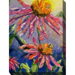 Kirklands Home Busy Bee Outdoor Canvas Art Print Multi Outlet