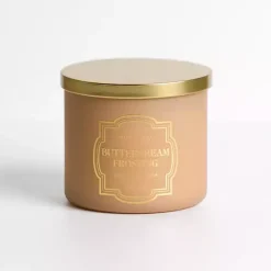 Candles>Kirklands Home Buttercream Frosting 14 oz. 3-Wick Jar Candle Tan