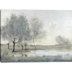 Kirklands Home By the Pond II Canvas Art Print Gray Outlet