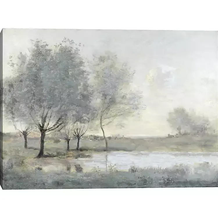 Kirklands Home By the Pond II Canvas Art Print Gray Outlet