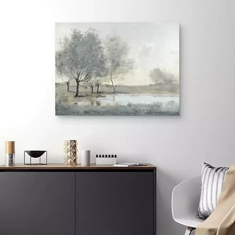 Kirklands Home By the Pond II Canvas Art Print Gray Outlet