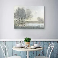 Kirklands Home By the Pond II Canvas Art Print Gray Outlet